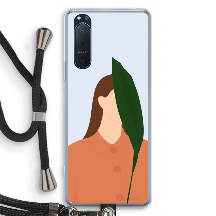 Leaf: Sony Xperia 5 II Transparant Hoesje met koord