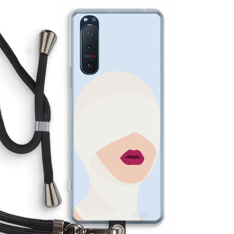 Incognito: Sony Xperia 5 II Transparant Hoesje met koord