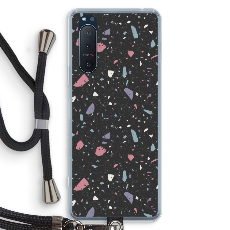 Terrazzo N°16: Sony Xperia 5 II Transparant Hoesje met koord