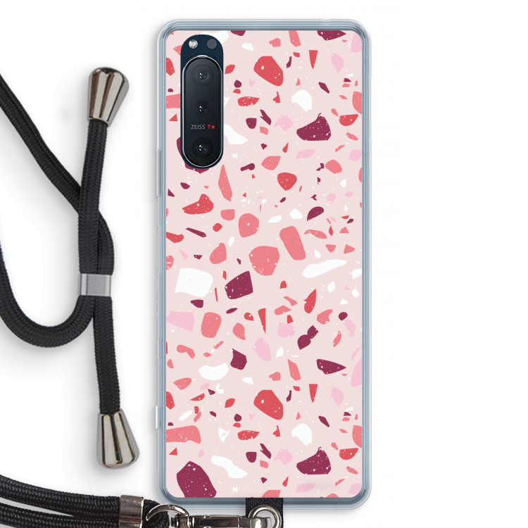 Terrazzo N°15: Sony Xperia 5 II Transparant Hoesje met koord