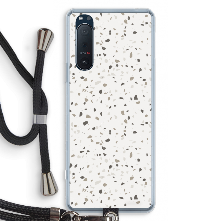 Terrazzo N°14: Sony Xperia 5 II Transparant Hoesje met koord