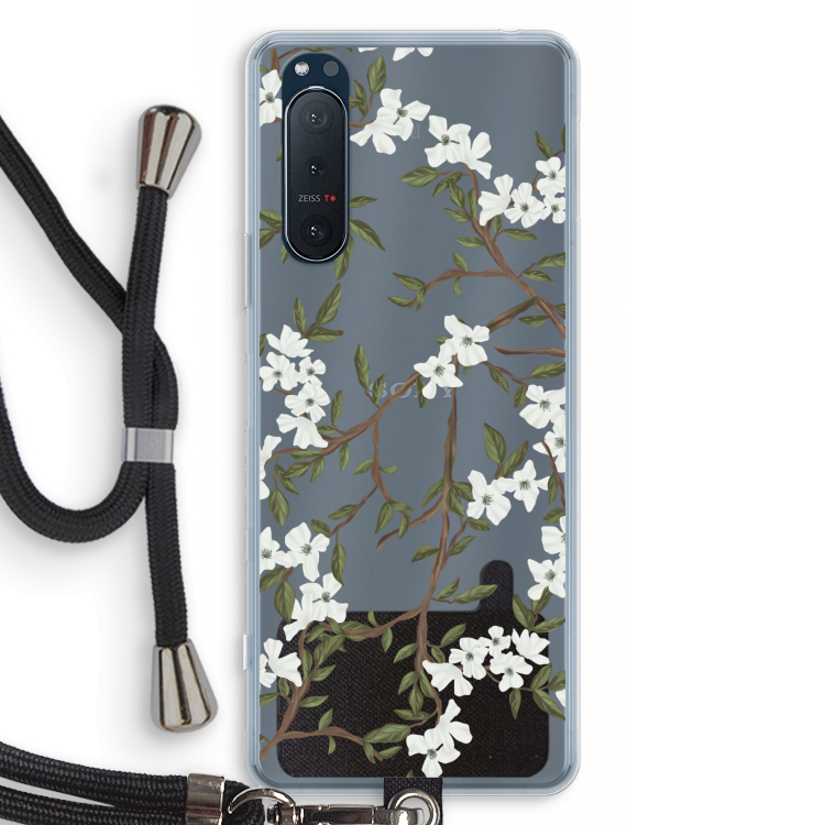 Blossoming spring: Sony Xperia 5 II Transparant Hoesje met koord