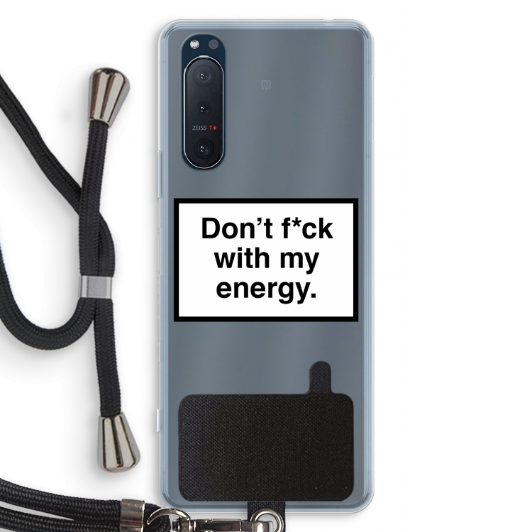 My energy: Sony Xperia 5 II Transparant Hoesje met koord