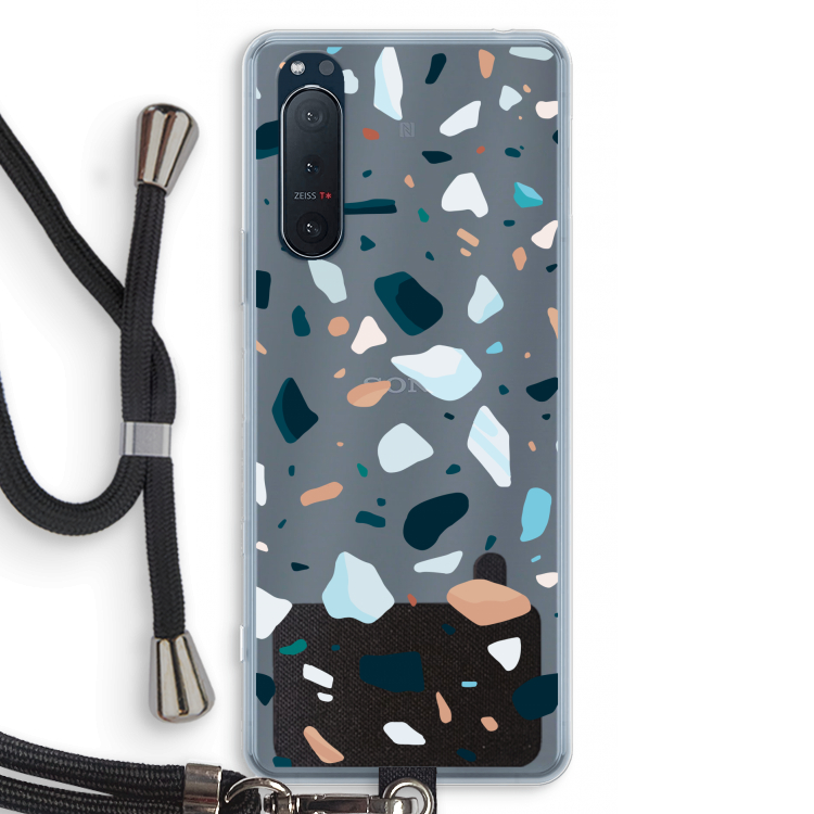 Terrazzo N°13: Sony Xperia 5 II Transparant Hoesje met koord