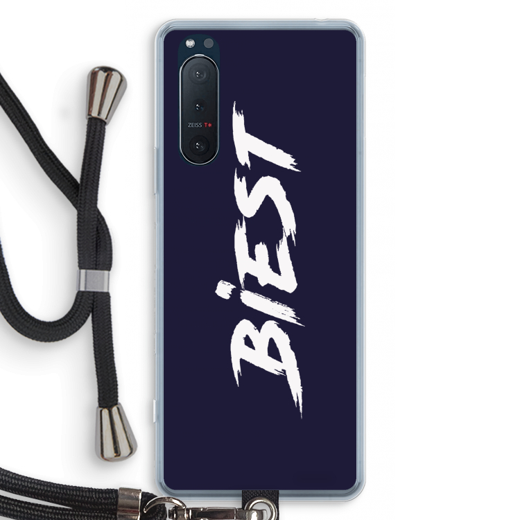 Biest: Sony Xperia 5 II Transparant Hoesje met koord