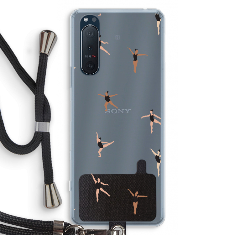 Dancing #1: Sony Xperia 5 II Transparant Hoesje met koord