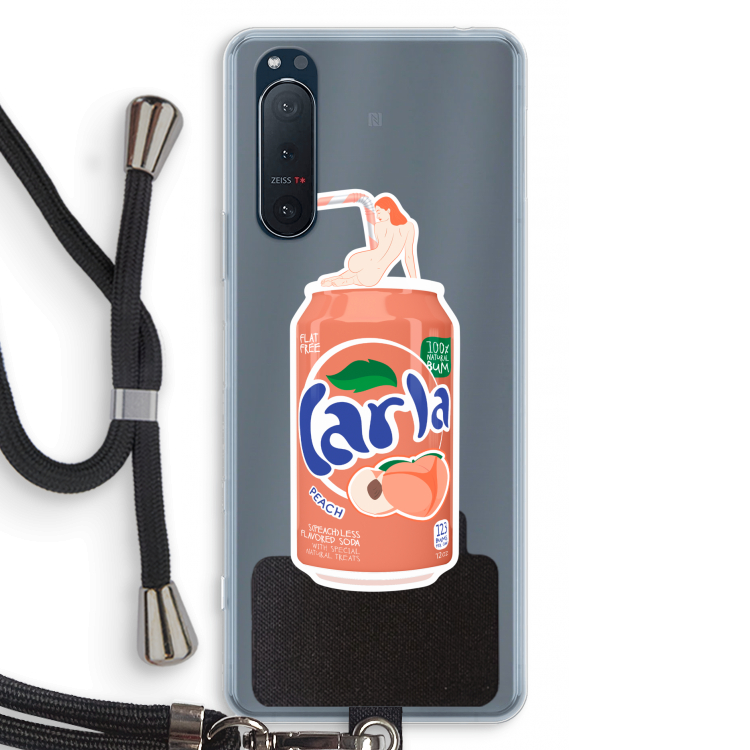 S(peach)less: Sony Xperia 5 II Transparant Hoesje met koord