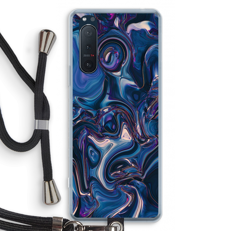 Mirrored Mirage: Sony Xperia 5 II Transparant Hoesje met koord