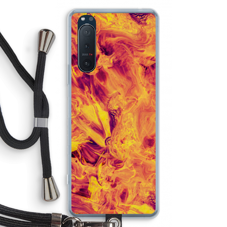 Eternal Fire: Sony Xperia 5 II Transparant Hoesje met koord