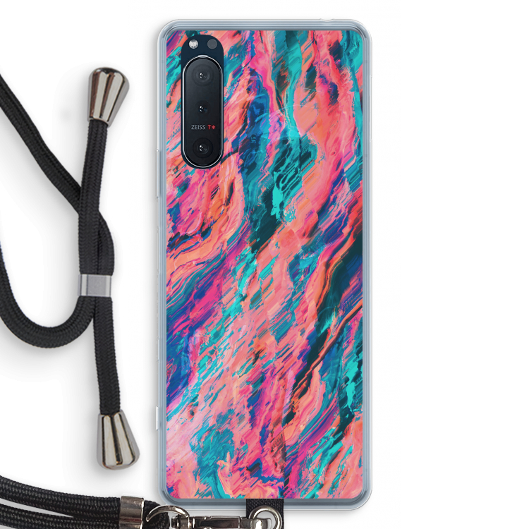 Electric Times: Sony Xperia 5 II Transparant Hoesje met koord
