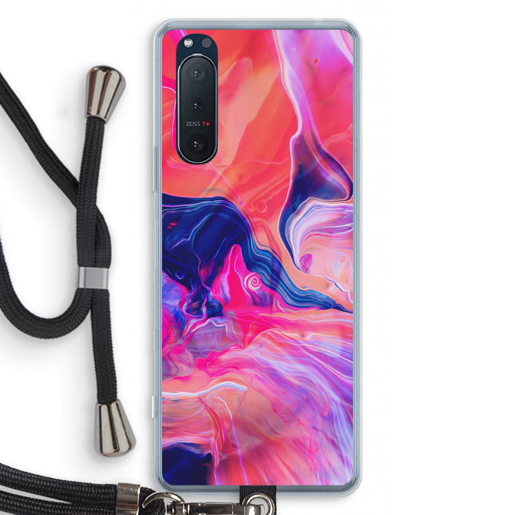 Earth And Ocean: Sony Xperia 5 II Transparant Hoesje met koord