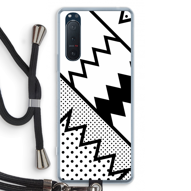Pop Art #5: Sony Xperia 5 II Transparant Hoesje met koord