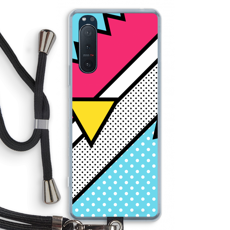 Pop Art #3: Sony Xperia 5 II Transparant Hoesje met koord