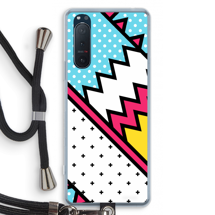Pop Art #2: Sony Xperia 5 II Transparant Hoesje met koord