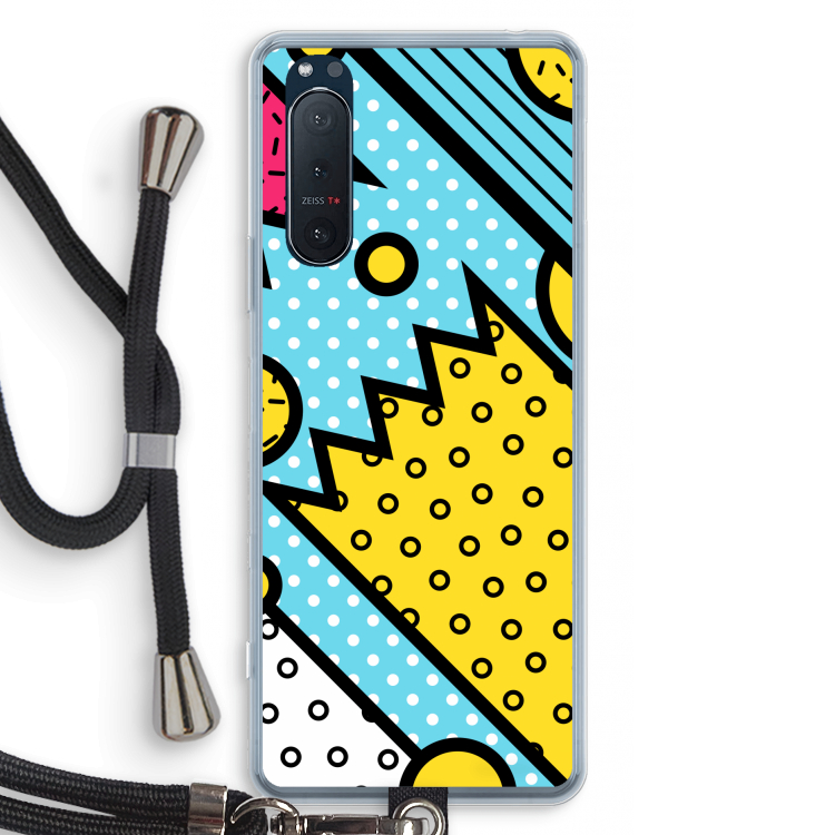 Pop Art #1: Sony Xperia 5 II Transparant Hoesje met koord