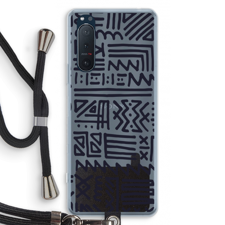 Marrakech print: Sony Xperia 5 II Transparant Hoesje met koord