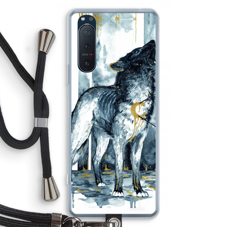 Bleeding Soul: Sony Xperia 5 II Transparant Hoesje met koord
