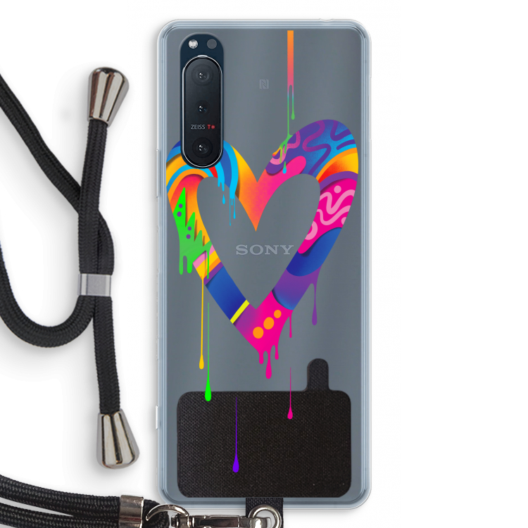 Melts My Heart: Sony Xperia 5 II Transparant Hoesje met koord