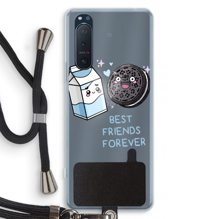 Best Friend Forever: Sony Xperia 5 II Transparant Hoesje met koord