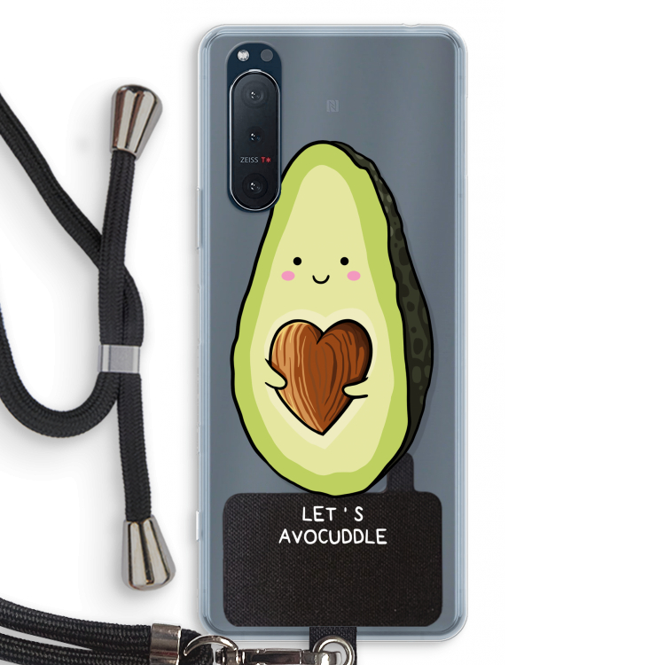 Avocuddle: Sony Xperia 5 II Transparant Hoesje met koord