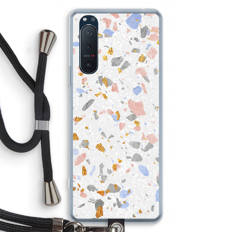 Terrazzo N°8: Sony Xperia 5 II Transparant Hoesje met koord