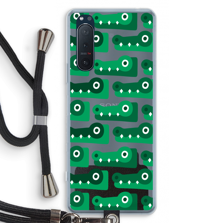 Crocs: Sony Xperia 5 II Transparant Hoesje met koord