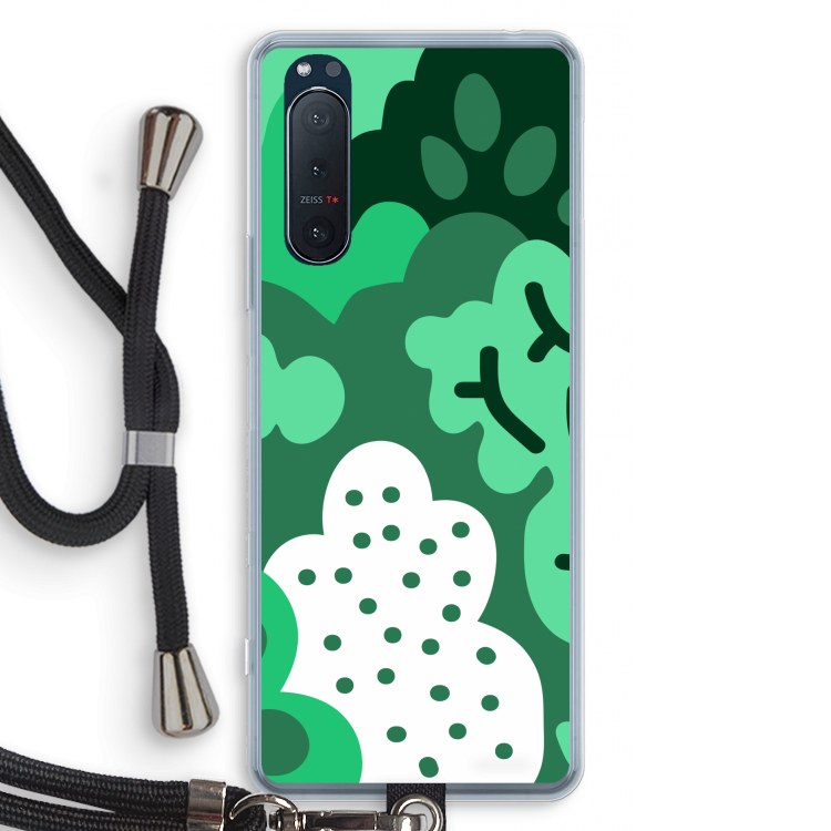 Bushes: Sony Xperia 5 II Transparant Hoesje met koord