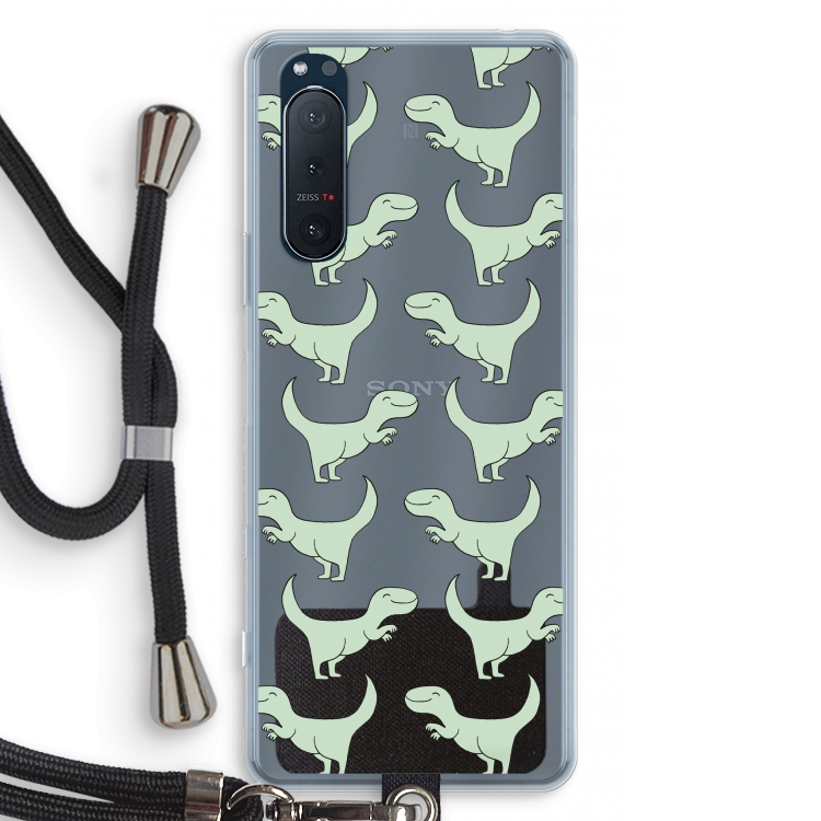 Dinos: Sony Xperia 5 II Transparant Hoesje met koord