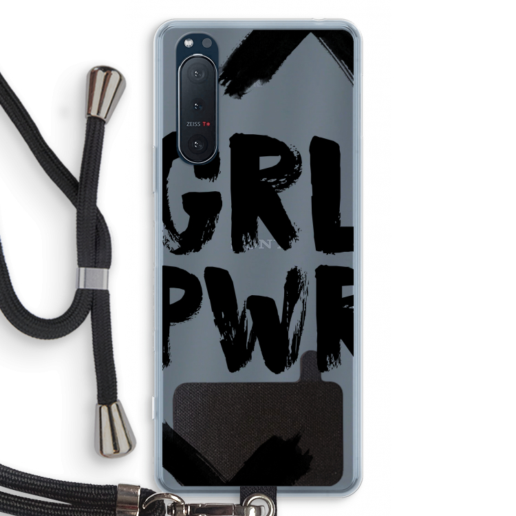 Girl Power #2: Sony Xperia 5 II Transparant Hoesje met koord