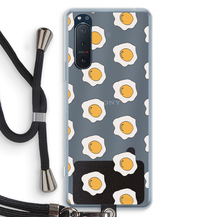 Bacon to my eggs #1: Sony Xperia 5 II Transparant Hoesje met koord