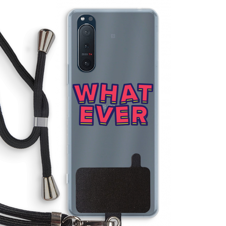 Whatever: Sony Xperia 5 II Transparant Hoesje met koord