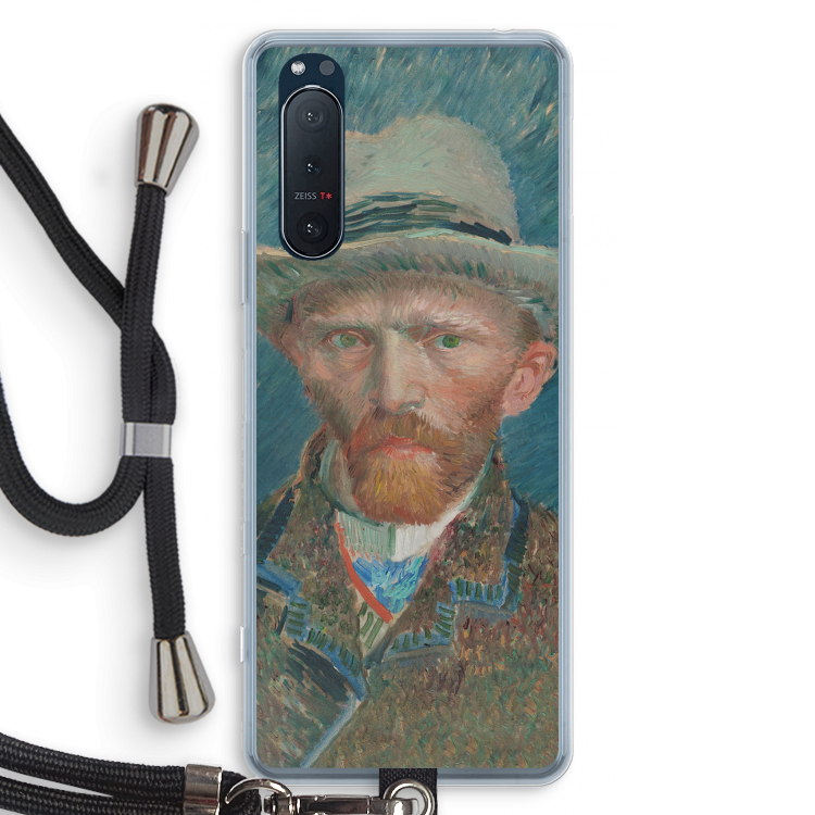 Van Gogh: Sony Xperia 5 II Transparant Hoesje met koord