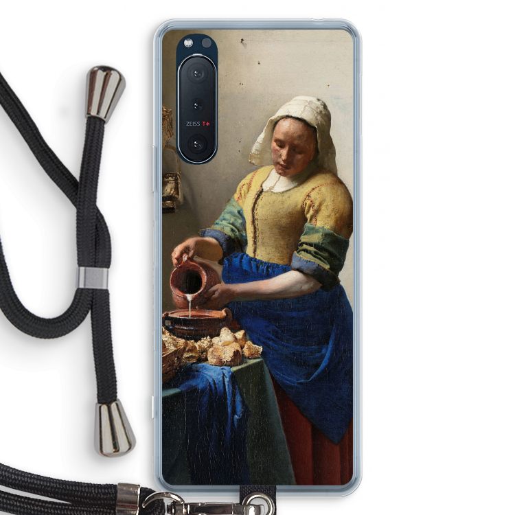 The Milkmaid: Sony Xperia 5 II Transparant Hoesje met koord
