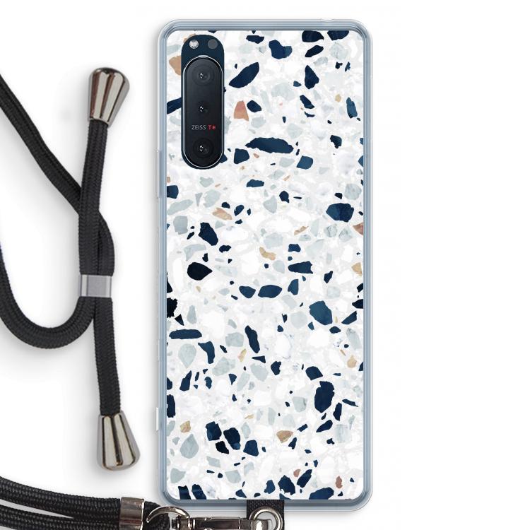 Terrazzo N°1: Sony Xperia 5 II Transparant Hoesje met koord