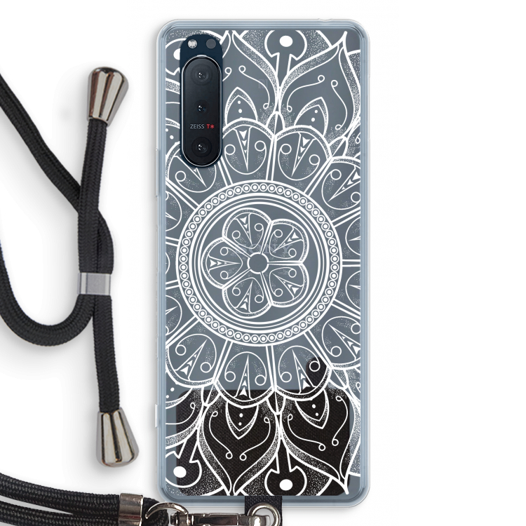 Roses Are Red: Sony Xperia 5 II Transparant Hoesje met koord