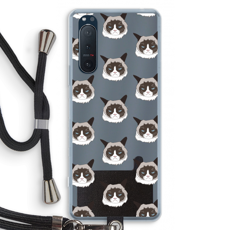 It's a Purrr Case: Sony Xperia 5 II Transparant Hoesje met koord