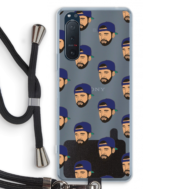 Drake Away: Sony Xperia 5 II Transparant Hoesje met koord