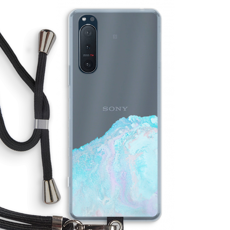 Fantasie pastel: Sony Xperia 5 II Transparant Hoesje met koord