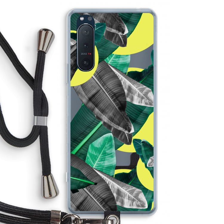 Fantasie jungle: Sony Xperia 5 II Transparant Hoesje met koord