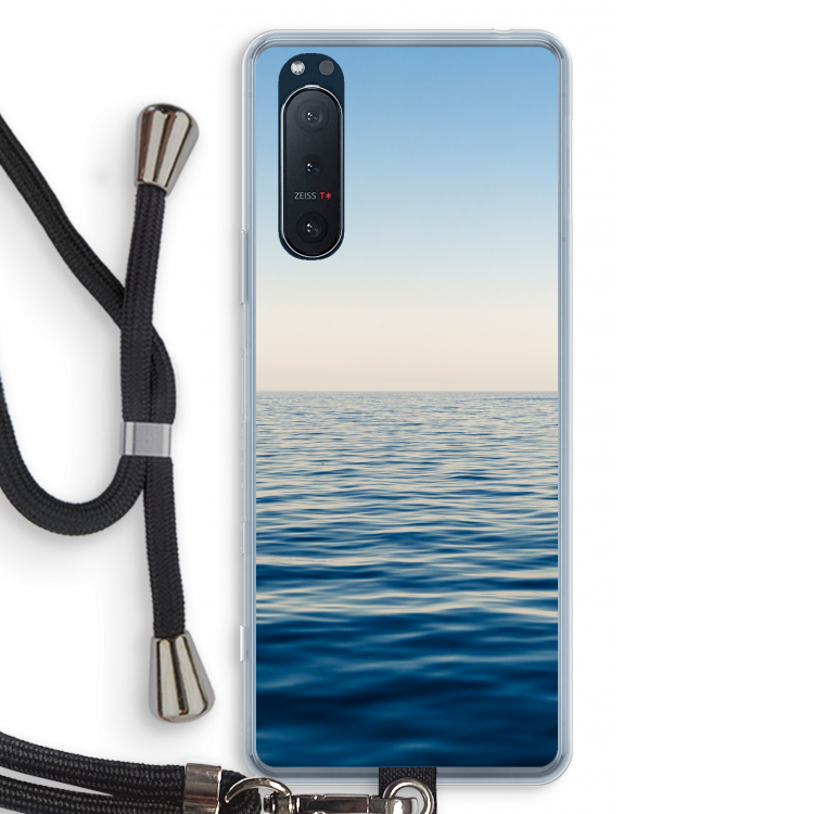 Water horizon: Sony Xperia 5 II Transparant Hoesje met koord