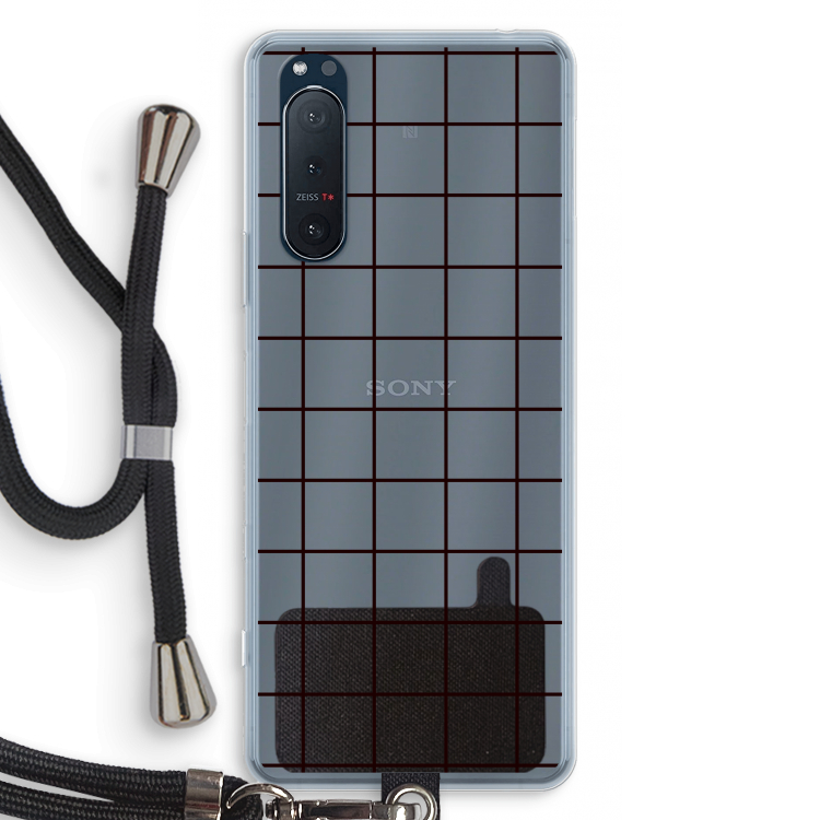 Rooster: Sony Xperia 5 II Transparant Hoesje met koord