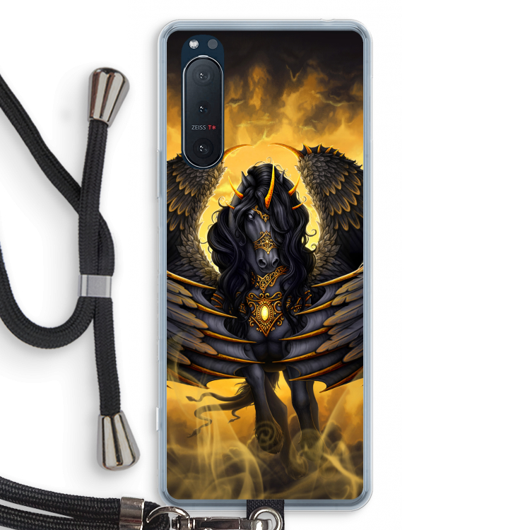 Pegasus: Sony Xperia 5 II Transparant Hoesje met koord