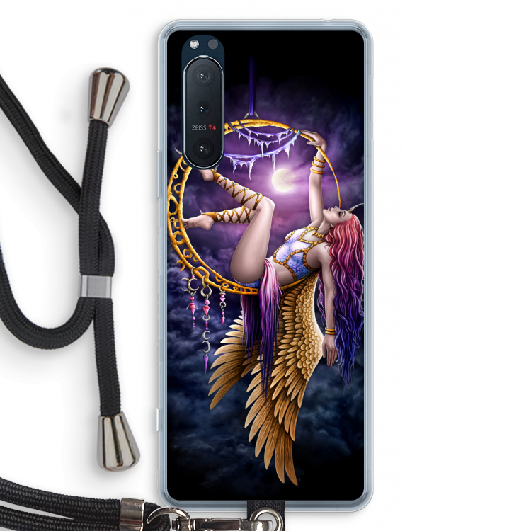 Aerial Angel: Sony Xperia 5 II Transparant Hoesje met koord