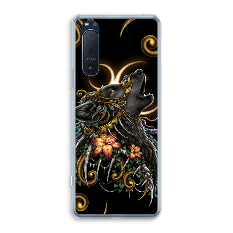 Huilende Wolf: Sony Xperia 5 II Transparant Hoesje