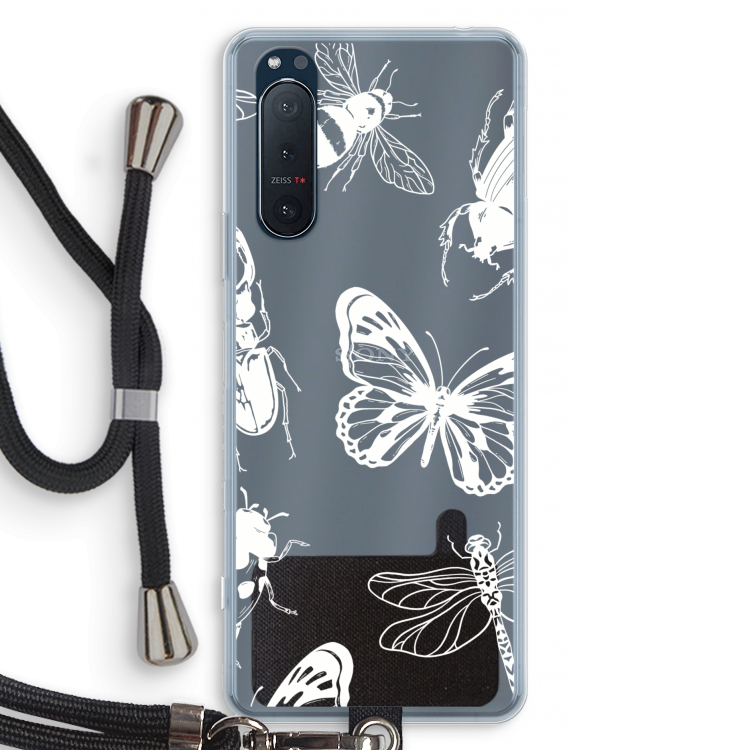 Tiny Bugs: Sony Xperia 5 II Transparant Hoesje met koord