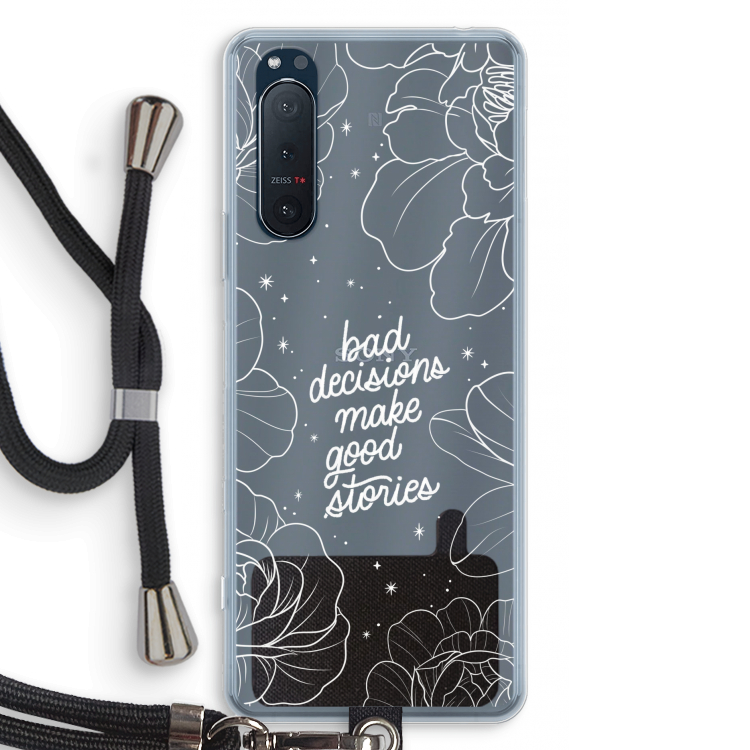 Good stories: Sony Xperia 5 II Transparant Hoesje met koord
