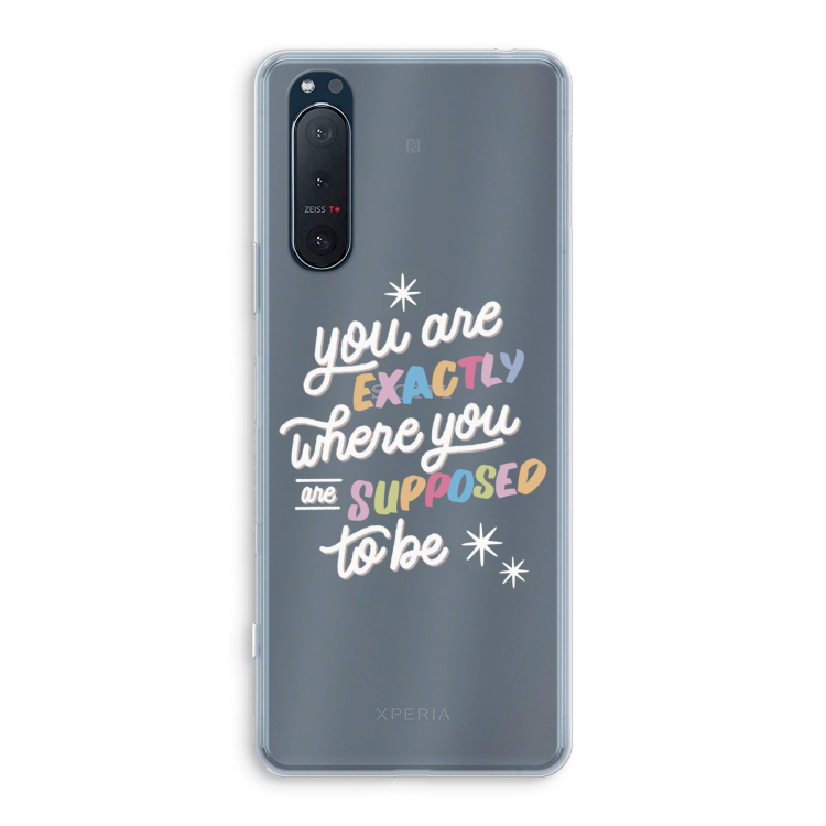 Right Place: Sony Xperia 5 II Transparant Hoesje