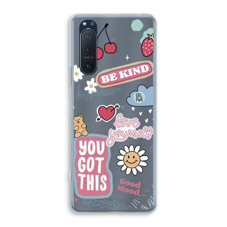 Positivity: Sony Xperia 5 II Transparant Hoesje