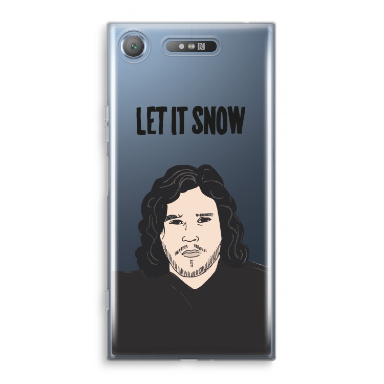 Let It Snow: Sony Xperia XZ1 Transparant Hoesje