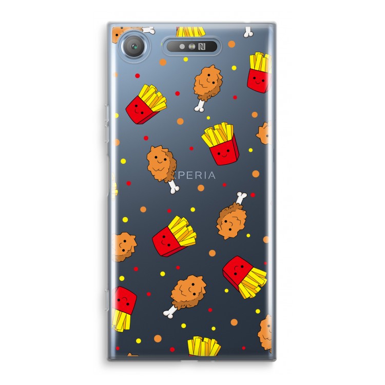 Chicken 'n Fries: Sony Xperia XZ1 Transparant Hoesje